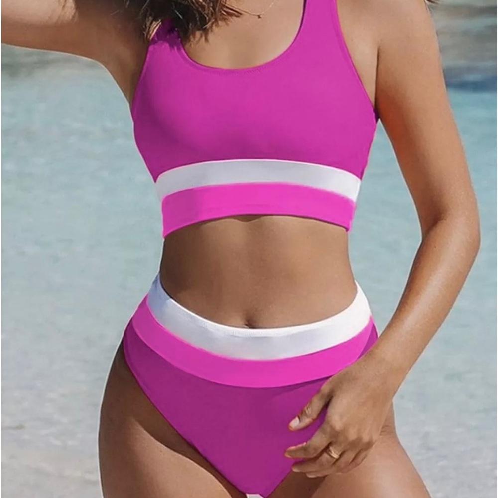 Hilinker Women’s High Waisted Bikini-NWT- Size Large